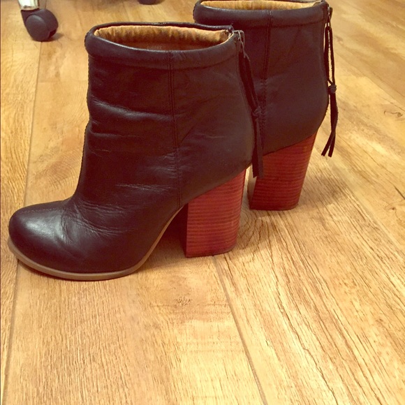 Jeffrey Campbell Black Leather Booties