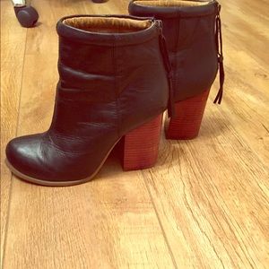 Jeffrey Campbell Black Leather Booties