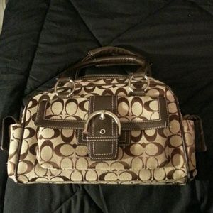 Brown C Printed Purse