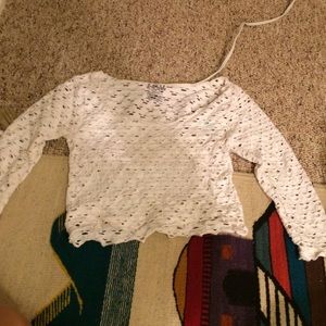 Free people white crop top