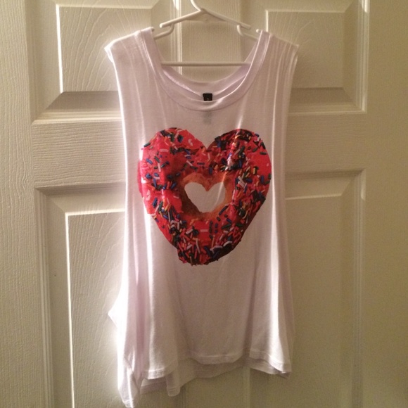 Heart donut tank top