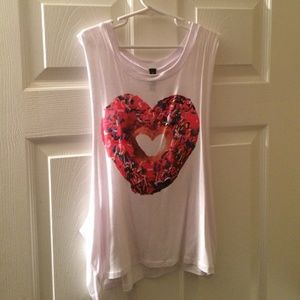 Heart donut tank top