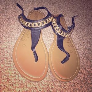 Gold Chain Sandals