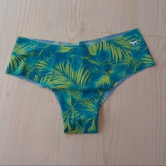 Culotte Cheeky Victoria's Secret PINK - Noir Avec Smileys - Taille L - Neuf Avec étiquette