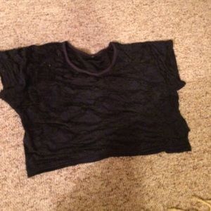 Black crop top California boutique