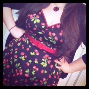 🎉SALE!✨Heidi Dress in Cherry Pinup Girl Clothing