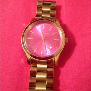 Gold Michael Kors Watch - Pink face