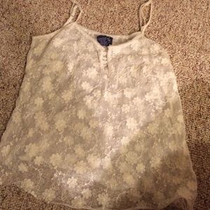 Lace shirt from California boutique