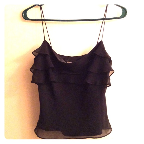 Milly of New York 100% Silk Cropped Tank 4 EUC