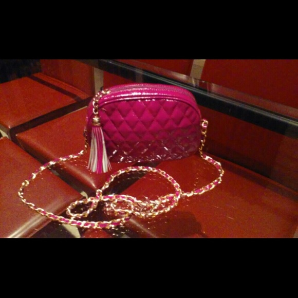 Nordstrom Italy purple Patent Leather Cross Body