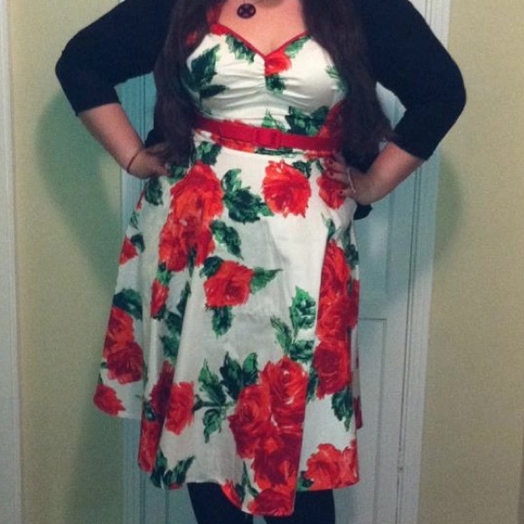 RESERVED Heidi Dress in Flowers from Pinup Girl