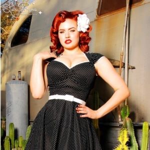 🎉SALE!✨ Heidi Dress in Polka Dots from Pinup Girl