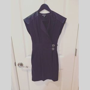 Bebe Black Leather Dress