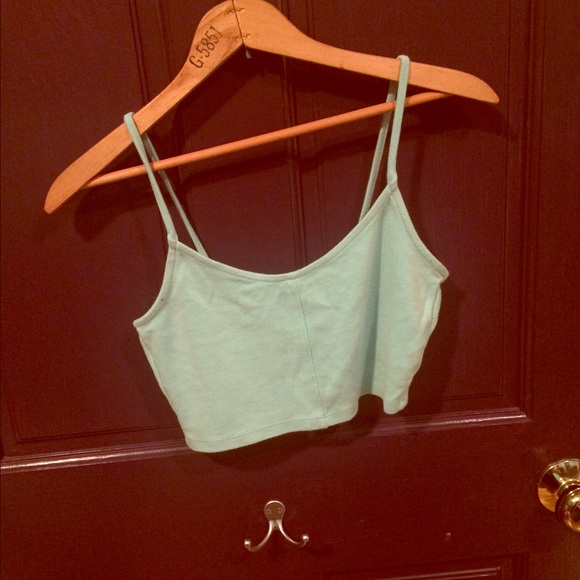 Turquoise crop top