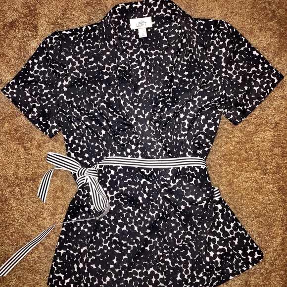 Loft - Wrap Blouse, Size 6, Worn 1x, GREAT 4 WORK