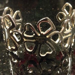 TIFFANY & CO floral cuff sterling silver 925