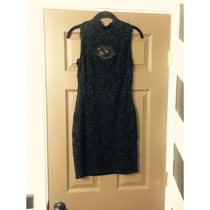 BRAND NEW Open Back Black Lace Dress