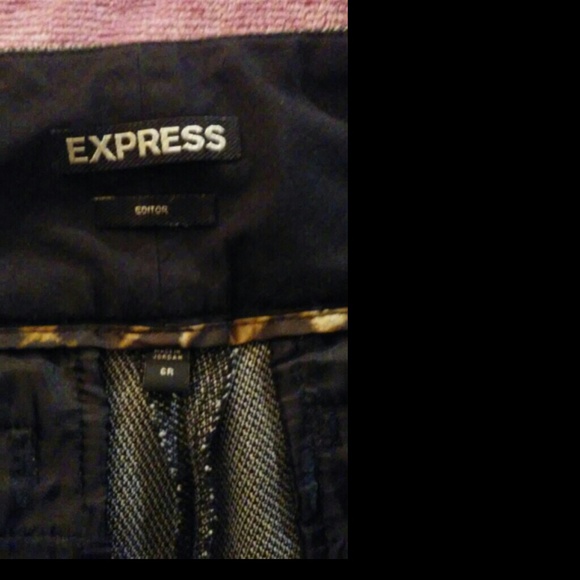 Express Editor flare career pants 6R