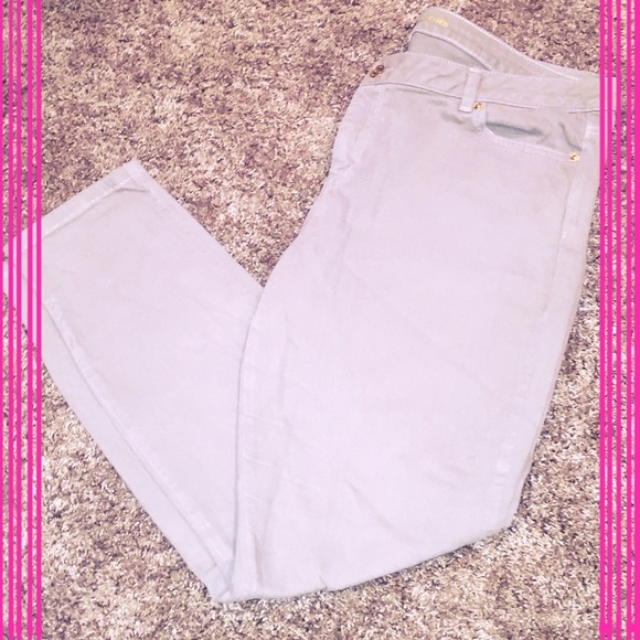 Greyish/Tan Michael Kors Jeans Size 16
