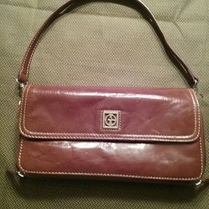 Giani Bernini Glazed Brown Leather Bag