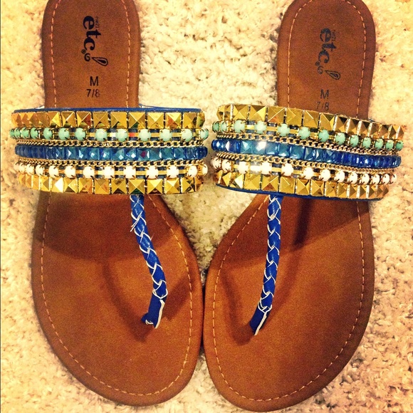 SOLD!!! Embellished NWOT sandals!