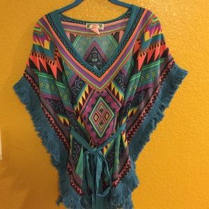 Cutest Aztec Poncho type Shirt😊