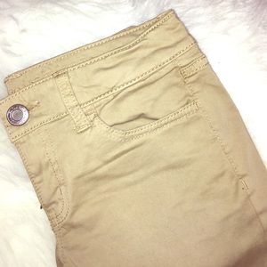 American Eagle Khaki-Colored Jeggings