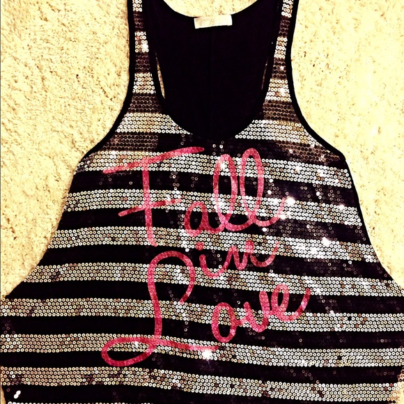 Sequin covered tank