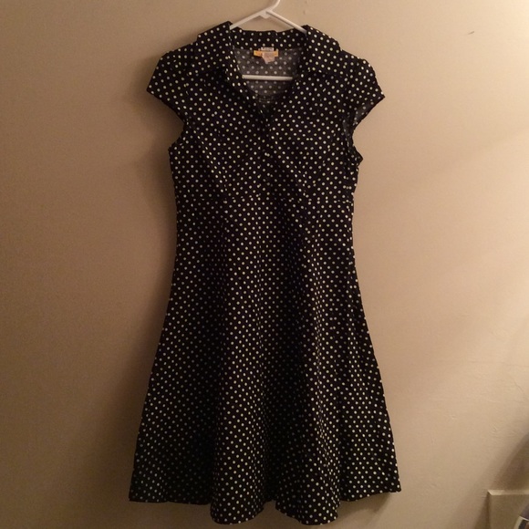 Adorable Polkadot Fit & Flare Dress M NWOT