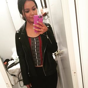 Forever21 biker leather jacket