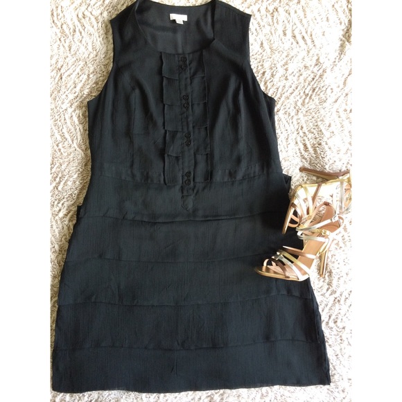 Black ruffled dress size 13
