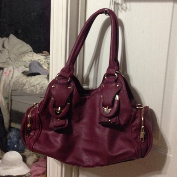 Maroon purse