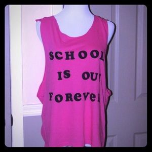 Wildfox "School is Out Forever," Shirt (L)