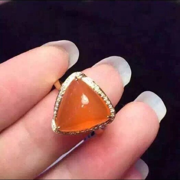 Fire Opal Ring - Picture 2 of 3