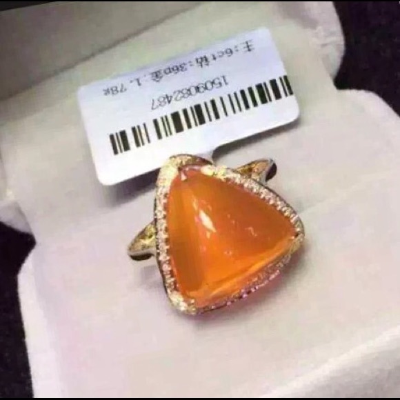 Fire Opal Ring - Picture 3 of 3