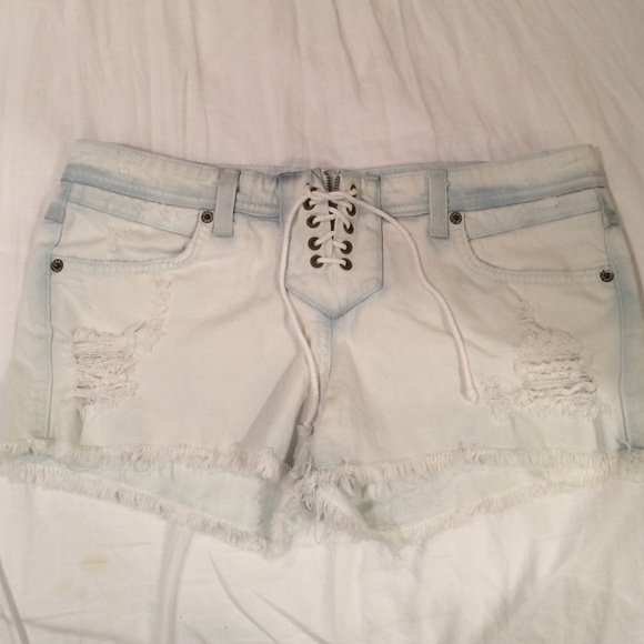 Carmar washed out jean shorts