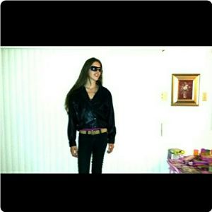 Black leather jacket