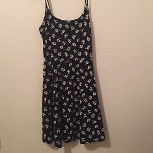 Black & white flower summer dress