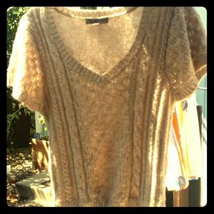 Cute light Brown sweater blouse.