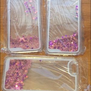 Light pink glitter quicksand iPhone 6 case