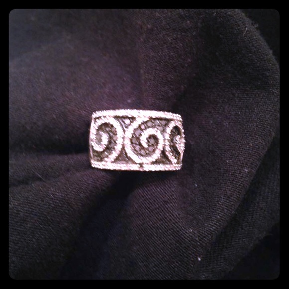 Black & white diamond ring.