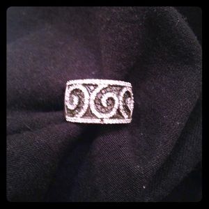 Black & white diamond ring.