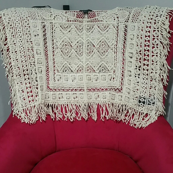 Crocheted Cream color Tunic