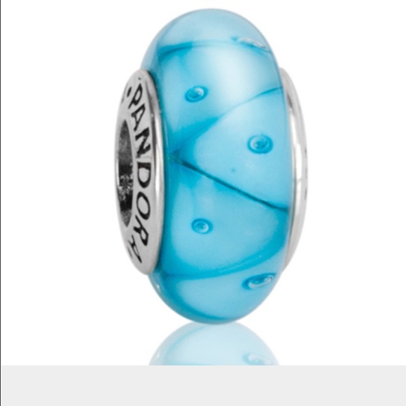 Authentic Pandora-Turquoise looking glass 790923