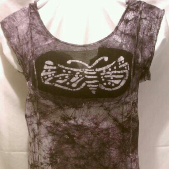 Jayli Tie Dyed Purple Rebirth Butterfly Dress - Picture 1 of 4