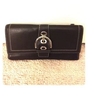 Coach brown leather wallet