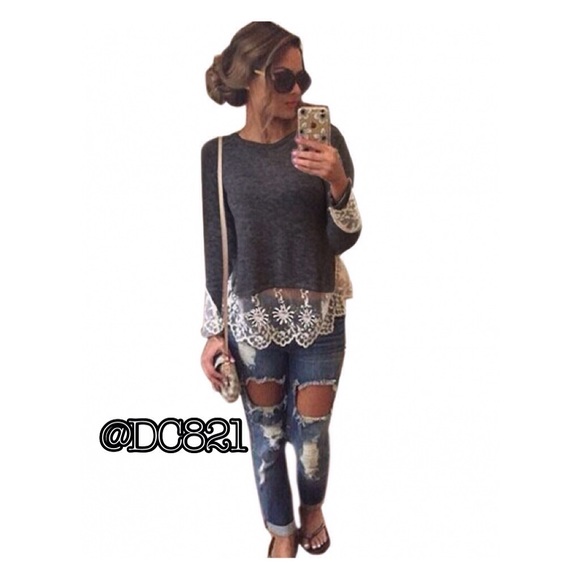 Tops - Charcoal Grey Top