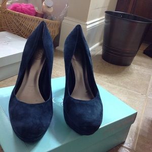 JessicaSimpson Blue suede shoes
