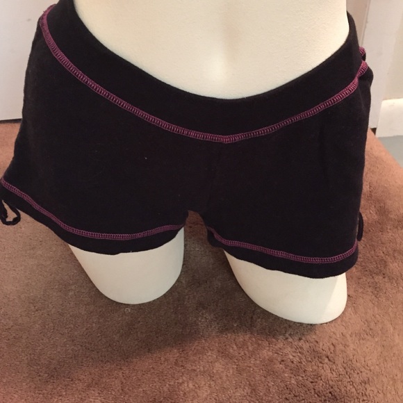 Guess jeans black and hot pink shorts