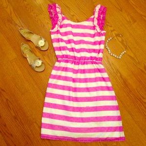 Lilly Pulitzer Striped Purple Danna Dress Size L